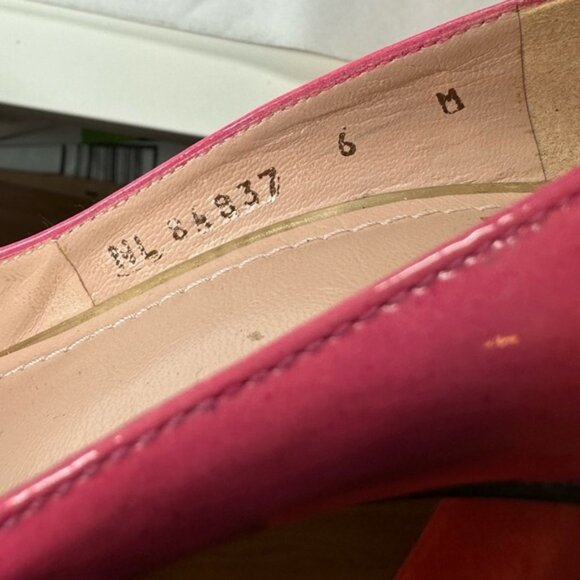 Stuart Weitzman Pink ; Red Patent Leather Pumps Size 6 - Picture 9 of 15